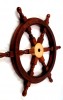 SH8863 - Deluxe Sheesham Wood Ship Wheel, 24"